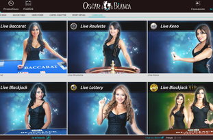 Oscar Bianca Casino avec croupiers en direct Oscar Bianca Casino avec croupiers en direct