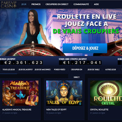 Paris VIP Casino et ses tables live Visionary Gaming