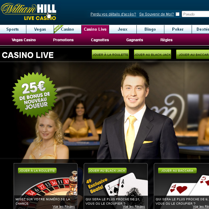 William Hill Casino bloque les joueurs de Belgique