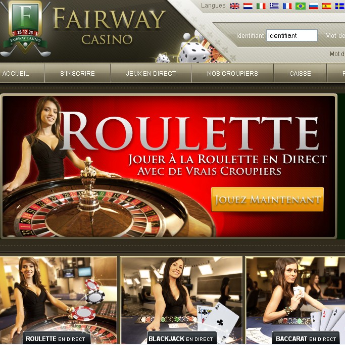 Nouvelle charte graphique de Fairway Casino