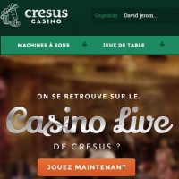 Cresus Casino, le live en pleine ascension