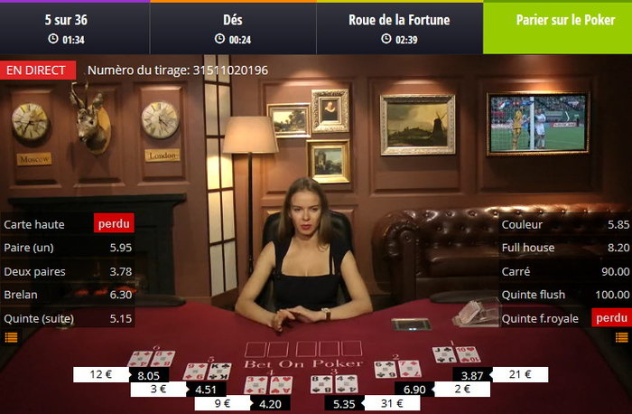 Bet on Poker sur Lucky31