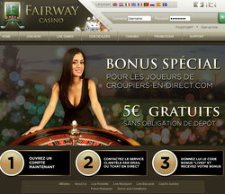 Bonus gratuit sans depot Fairway Casino