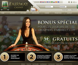 Bonus sans dépôt de Fairway Casino