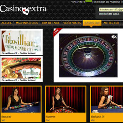 Casino Extra avec jeux Evolution Gaming et Ezugi