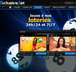 Exclusivebet Casino: jeux live Ezugi et loto en ligne