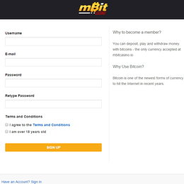 Inscription Gratuite sur Mbit Casino, #1 Casinos Bitcoin
