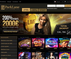 Parklane Casino avec croupiers en direct