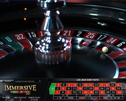 Roulette immersive sur Casino777