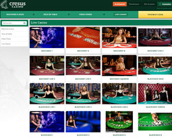 Cresus Casino sur Croupiers en Direct