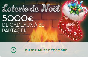 Loterie de Noel sur Cresus Casino
