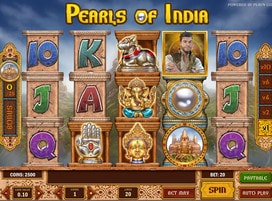 Machine à sous Pearls of India de Play'n GO
