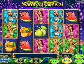 Machine à sous Samba Carnival de Play'n GO