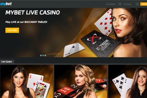 Live casino MyBet et tables Extreme Live Gaming