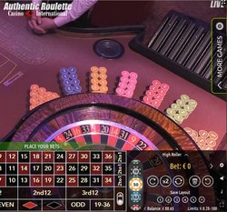 Authentic Roulette en direct du Casino International d'Autriche