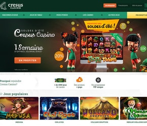 Promotions et Bonus Cresus Casino
