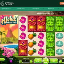 Bonus Cresus Casino avec Free Spins sur machines a sous Netent