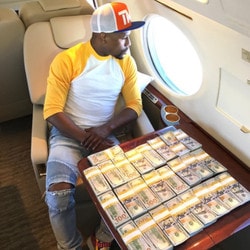 Image Instagram de Floyd Mayweather avec son cash