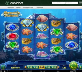 Machine à sous Mermaid’s Diamonds de Play'n GO disponible sur Dublinbet