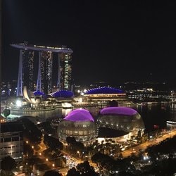 Marina Bay Sands by Night par Croupiers en Direct