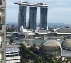 Vue sur le Marina Bay Sands de Singapour