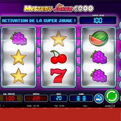 Machine à sous Mystery Joker 6000 disponible sur Lucky31Casino