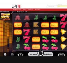 Machine à sous Twin Spin Deluxe de NetEnt sur Lucky31 Casino