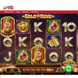Machine a sous gratuite Gold King du logiciel Play'n Go sur Lucky31 Casino