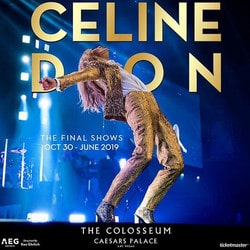 Dernier spectacle de Celine Dion au Caesars Palace Casino de Las Vegas