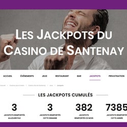 Un joueur décroche 2 jackpots au Joa Casino de Santenay