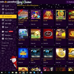Jeux en ligne sur Win Paradise Casino