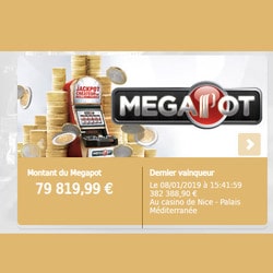 Le 8 janvier 2019, une joueuse a remporte le Megapot des Casinos Partouche au Casino de Nice