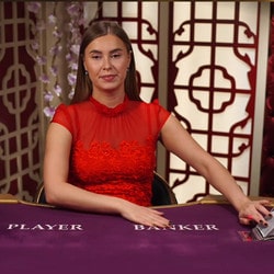 Table de baccarat en ligne Evolution Gaming