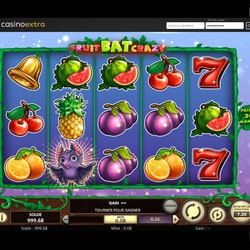 Machine a sous FruitBat Crazy de Betsoft sur Casino Extra