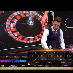 Authentique Roulette en direct du Live Arena Studio de Malte