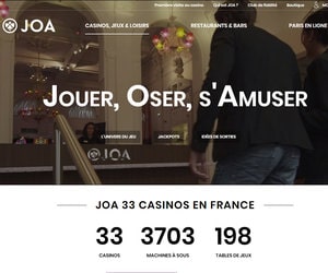 Groupe Joa est le troisième groupe de casinos en France