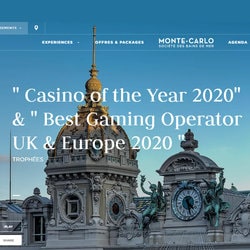 Le casino de Monte-Carlo élu meilleur casino de l’année 2019