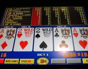 Machine a sous Video poker de casino