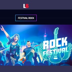 Machines à sous Play'n GO avec promo Festival Rock