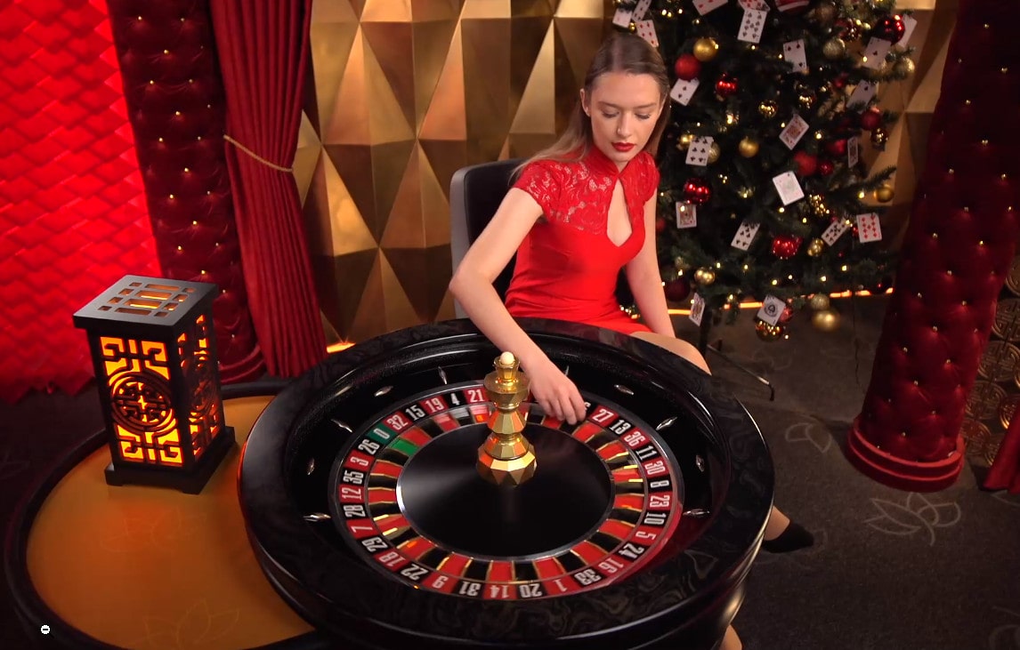 Croupière de la Roulette Macao de Pragmatic Play Live Casino