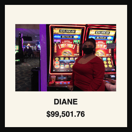 Diane, la gagnante du jackpot progressif du Eagle Mountain Casino en Californie