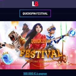 Quickspin Festival, les tournois de machines à sous Quickspin sur Lucky8