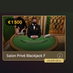Evolution rajoute 2 tables de Salon Prive Blackjack