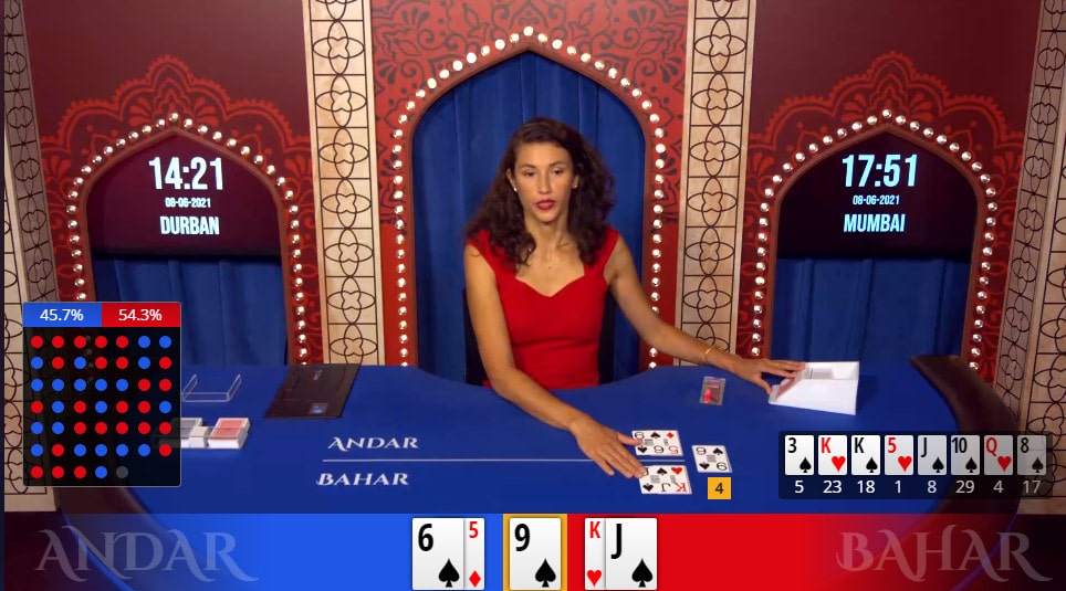 Andar Bahar est un jeu de cartes accessibles sur les logiciels Betgames et Xpro Gaming