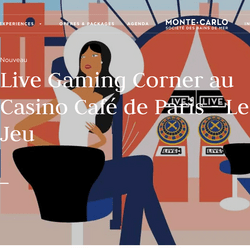 Live Gaming Corner est un espace reserve aux tables de roulette électronique du Casino Café de Paris