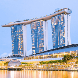 L'extension de l'Hotel-Casino Marina Bay Sands a Singapour prend du retard