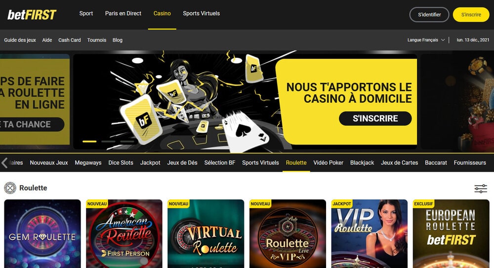 Betfirst est un casino en ligne légal en Belgique