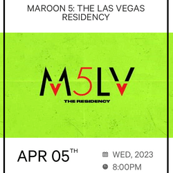 Residence de Marron 5 au Dolby Live du Park MGM