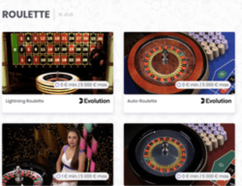 Détails sur les jeux de roulette en live sur Madnix