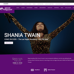 nouvelle résidence de Shania Twain à Las Vegas